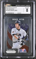 Derek Jeter 2012 Panini Prizm USA Baseball Prizms #USA8 (CGC 8) at PristineAuction.com