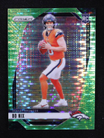Bo Nix 2024 Panini Prizm Prizms Neon Green Pulsar #309 RC at PristineAuction.com
