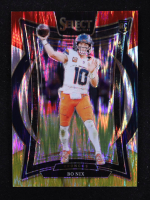 Bo Nix 2024 Select Prizm Red and Yellow Shock #30 RC at PristineAuction.com