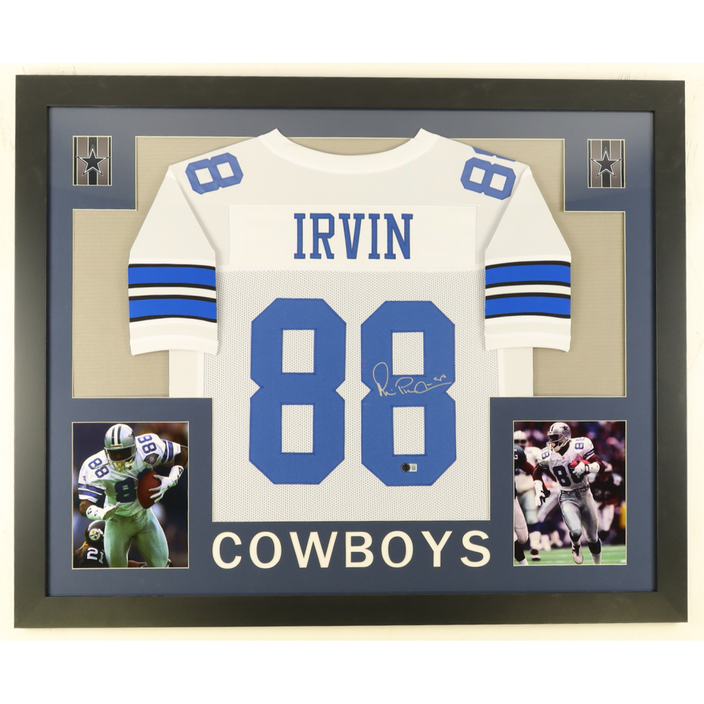 Michael Irvin Signed Custom Framed Jersey Display (Beckett) at PristineAuction.com