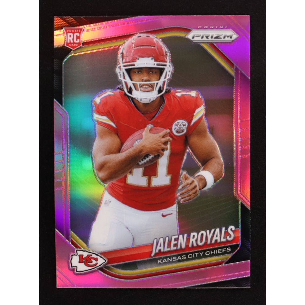 Jalen Royals 2025 Panini Prizm Prizms Pink #341 RC at PristineAuction.com