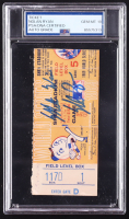 Nolan Ryan Signed 1969 Original World Series Game Ticket Inscribed "Mets Win" (PSA Auto Gem MT 10) at PristineAuction.com