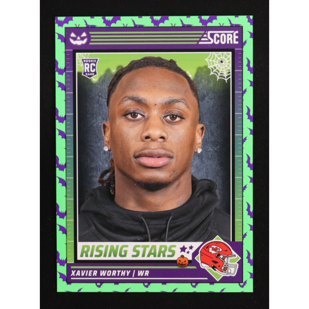 Xavier Worthy 2024 Score Halloween Rising Stars Bats #50 RC at PristineAuction.com