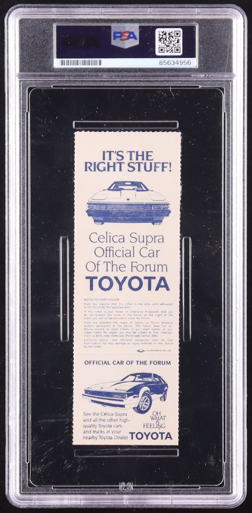 Magic Johnson & Julius Irving Signed 1983 Championship Playoffs Ticket (PSA Auto 9) at PristineAuction.com Magic Johnson & Julius Irving Signed 1983 Championship Playoffs Ticket (PSA Auto 9) at PristineAuction.com