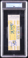 Magic Johnson & Julius Irving Signed 1983 Championship Playoffs Ticket (PSA Auto 9) at PristineAuction.com