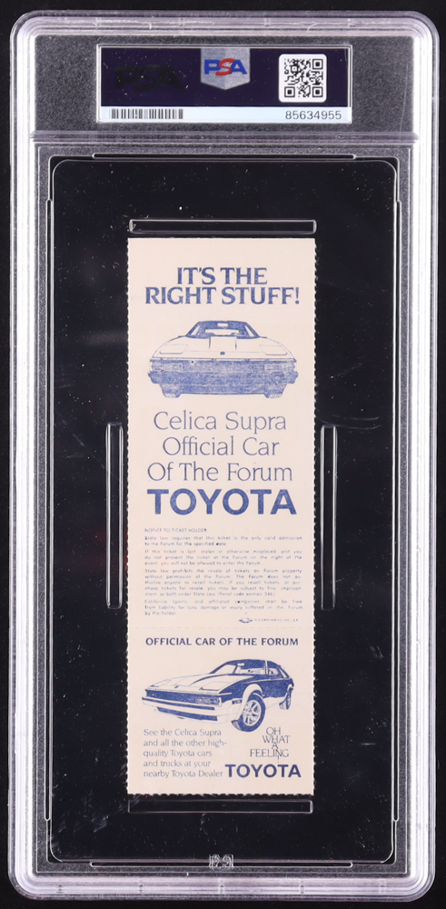 Magic Johnson & Julius Irving Signed 1983 Championship Playoffs Ticket (PSA Auto 9) at PristineAuction.com Magic Johnson & Julius Irving Signed 1983 Championship Playoffs Ticket (PSA Auto 9) at PristineAuction.com
