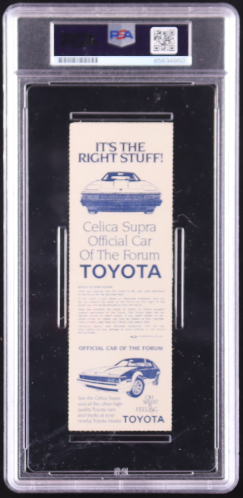 Magic Johnson & Julius Irving Signed 1983 Championship Playoffs Ticket (PSA Auto GEM MT 10) at PristineAuction.com Magic Johnson & Julius Irving Signed 1983 Championship Playoffs Ticket (PSA Auto GEM MT 10) at PristineAuction.com