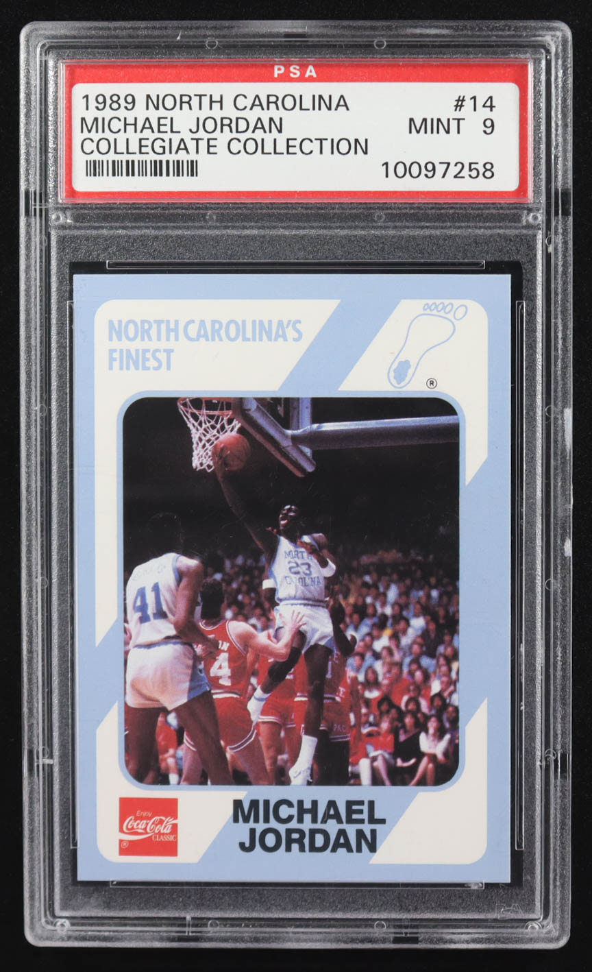 Michael Jordan 1989-90 North Carolina Collegiate Collection #14 (PSA 9) at PristineAuction.com Michael Jordan 1989-90 North Carolina Collegiate Collection #14 (PSA 9) at PristineAuction.com