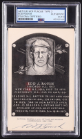 Edd Roush Signed MLB Hall of Fame Plaque Postcard (PSA) at PristineAuction.com