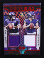 Daunte Culpepper / JJ McCarthy RC 2024 Panini Illusions Rookie Idols Dual Memorabilia Red #3 #146/199 at PristineAuction.com