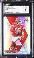 Patrick Mahomes II 2020 Panini Mosaic Silver #1 (CGC 8) at PristineAuction.com