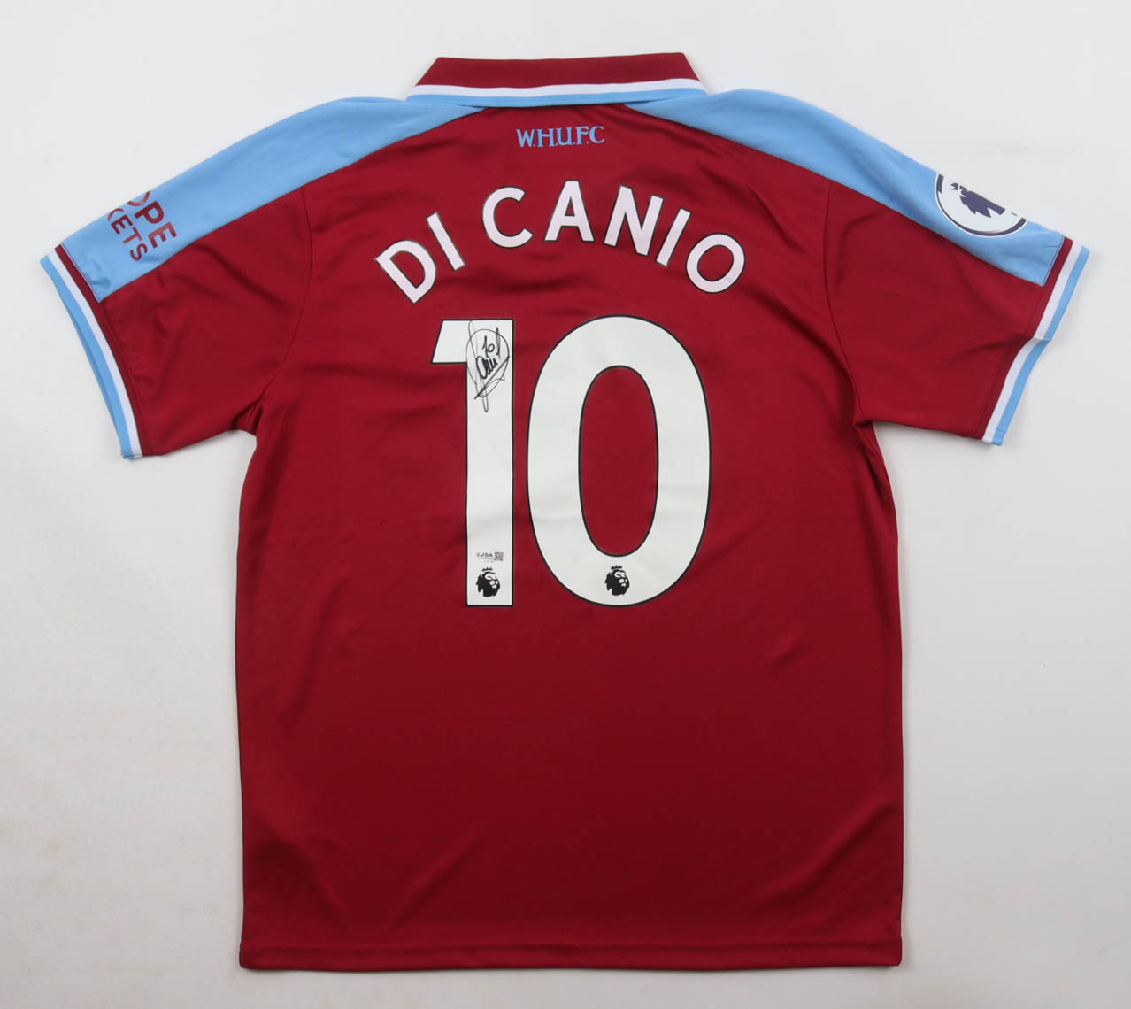 Paolo Di Canio Signed West Ham United F.C. Umbro Authentic Jersey (JSA) at PristineAuction.com Paolo Di Canio Signed West Ham United F.C. Umbro Authentic Jersey (JSA) at PristineAuction.com