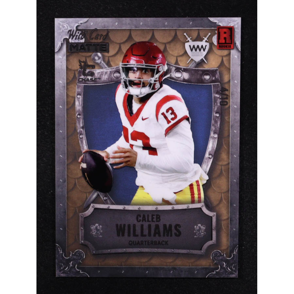 Caleb Williams 2023 Wild Card Matte Weekend Warrior #WW-CW #4/10 RC at PristineAuction.com
