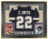 Emmitt Smith Signed Custom Framed Jersey Display (JSA) at PristineAuction.com