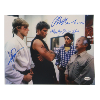 Ralph Macchio, Martin Kove & William Zabka Signed "The Karate Kid" 11x14 Photo Inscribed "Sensei" (JSA) at PristineAuction.com