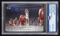 Larry Bird Signed 2014-15 Upper Deck March Madness Collection #LB1 (PSA | Auto Grade 10) at PristineAuction.com