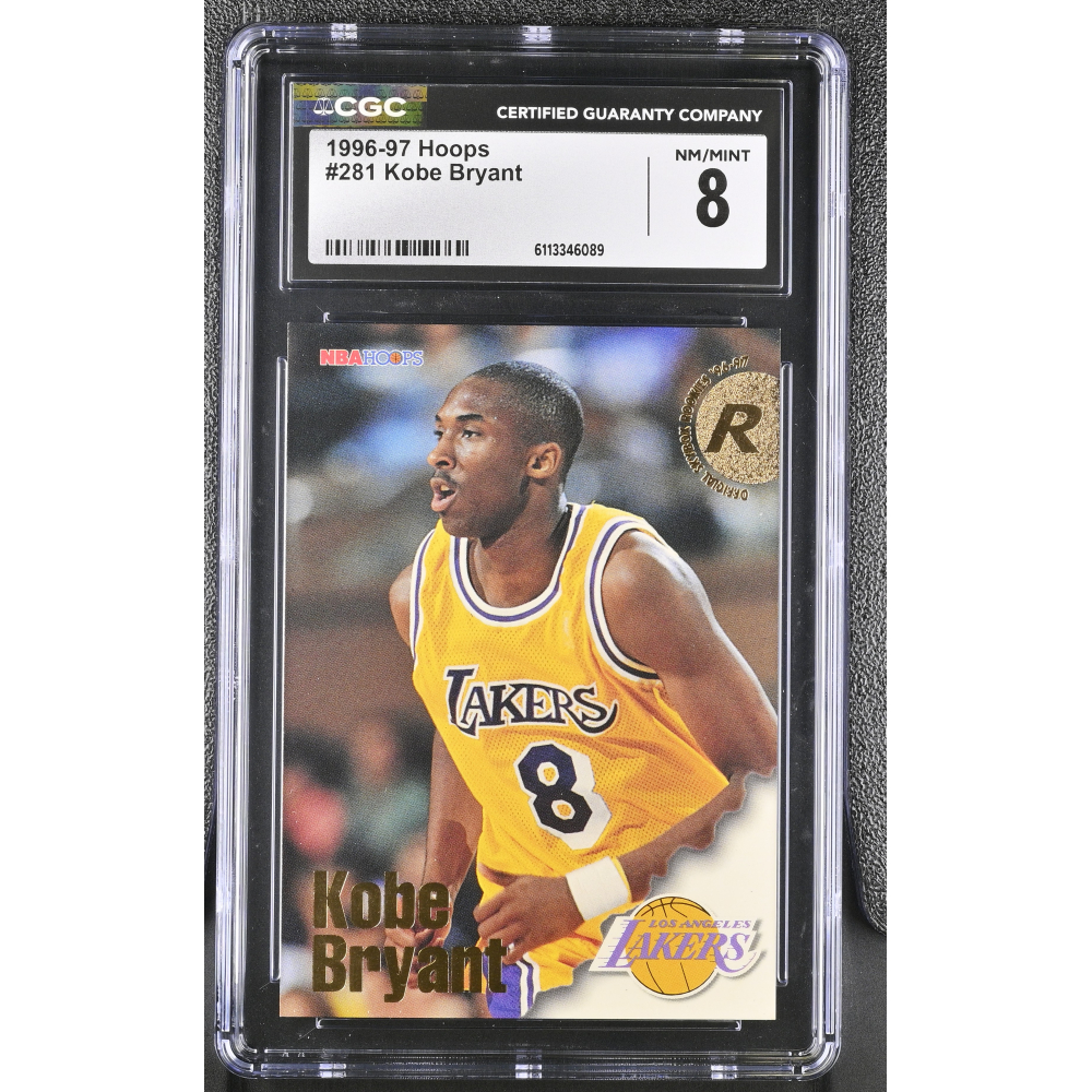 Kobe Bryant 1996-97 Hoops #281 RC (CGC 8) at PristineAuction.com