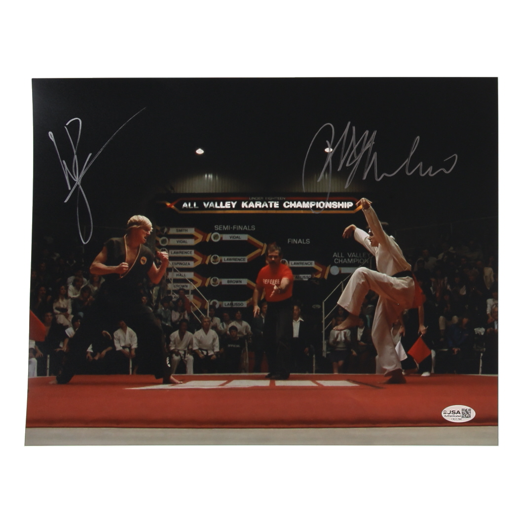 Ralph Macchio & William Zabka Signed "The Karate Kid" 11x14 Photo (JSA) at PristineAuction.com Ralph Macchio & William Zabka Signed "The Karate Kid" 11x14 Photo (JSA) at PristineAuction.com
