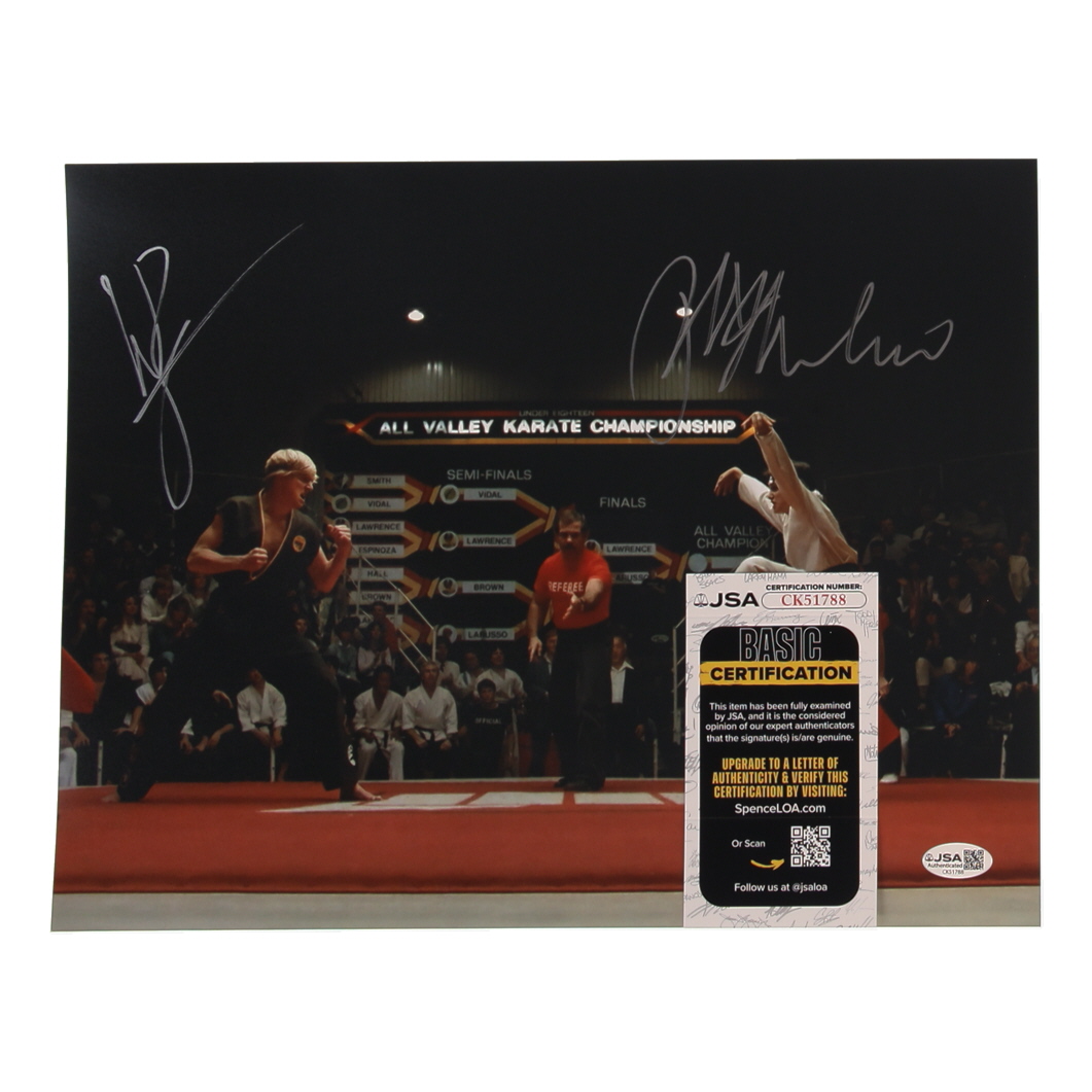 Ralph Macchio & William Zabka Signed "The Karate Kid" 11x14 Photo (JSA) at PristineAuction.com Ralph Macchio & William Zabka Signed "The Karate Kid" 11x14 Photo (JSA) at PristineAuction.com