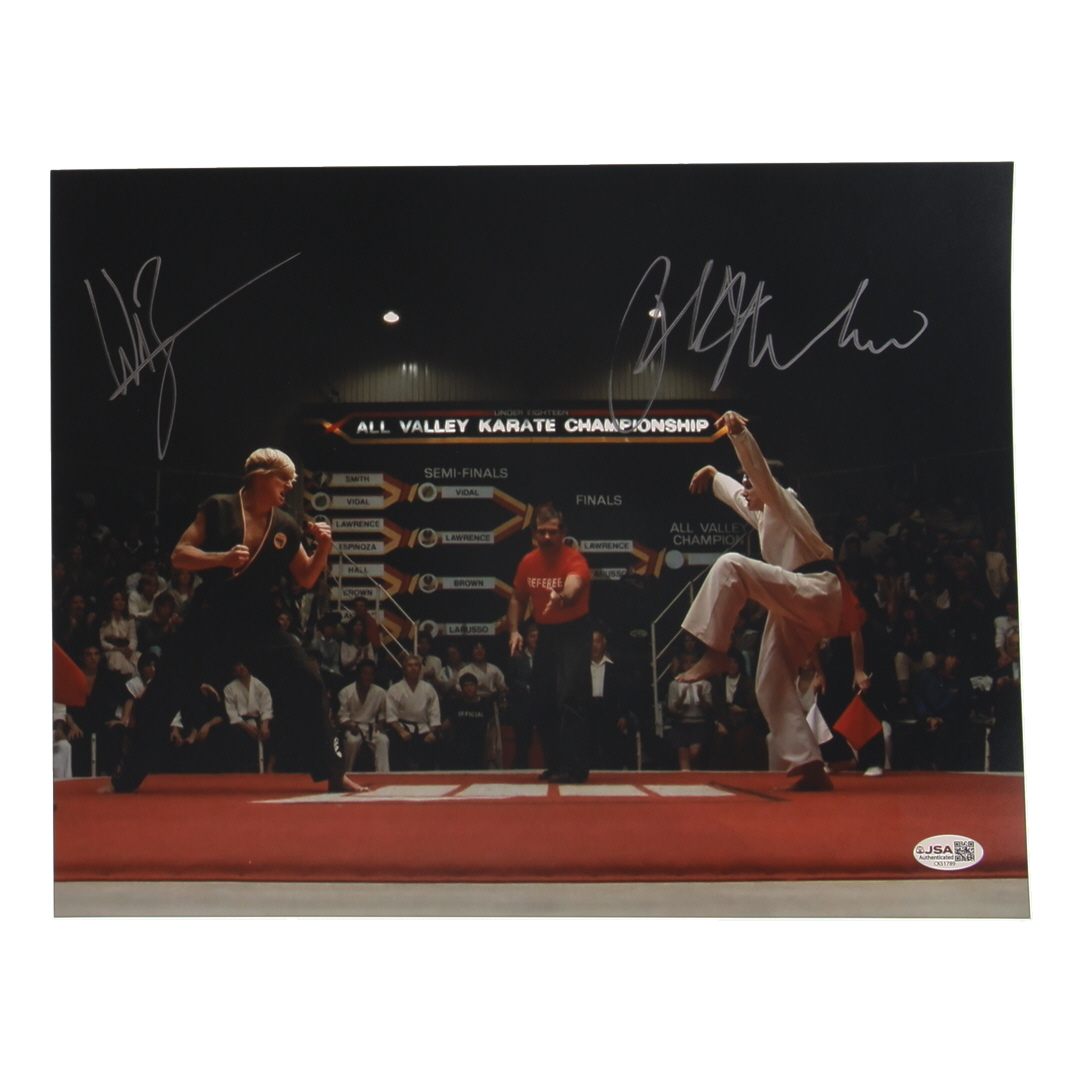 Ralph Macchio & William Zabka Signed "The Karate Kid" 11x14 Photo (JSA) at PristineAuction.com Ralph Macchio & William Zabka Signed "The Karate Kid" 11x14 Photo (JSA) at PristineAuction.com
