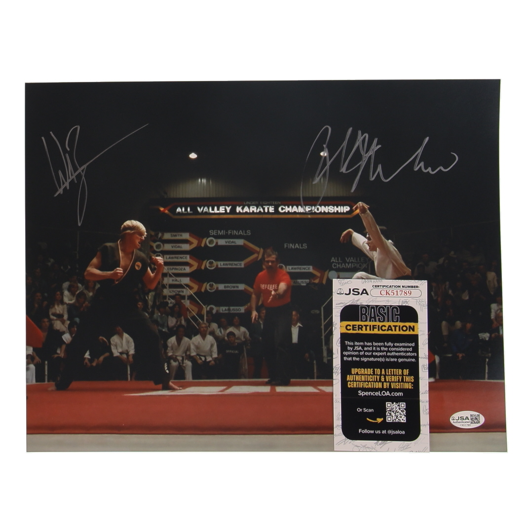 Ralph Macchio & William Zabka Signed "The Karate Kid" 11x14 Photo (JSA) at PristineAuction.com Ralph Macchio & William Zabka Signed "The Karate Kid" 11x14 Photo (JSA) at PristineAuction.com