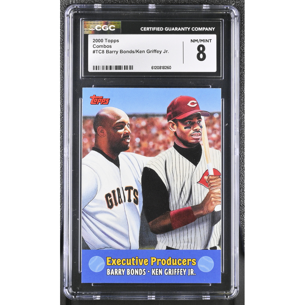 Barry Bonds / Ken Griffey Jr. 2000 Topps Combos Executive Producers #TC8 (CGC 8) at PristineAuction.com