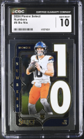Bo Nix 2024 Panini Select Numbers #6 RC (CGC 10) at PristineAuction.com