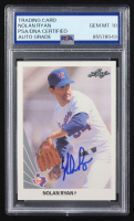 Nolan Ryan Signed 1990 Leaf #21 (PSA | Auto Grade 10) at PristineAuction.com