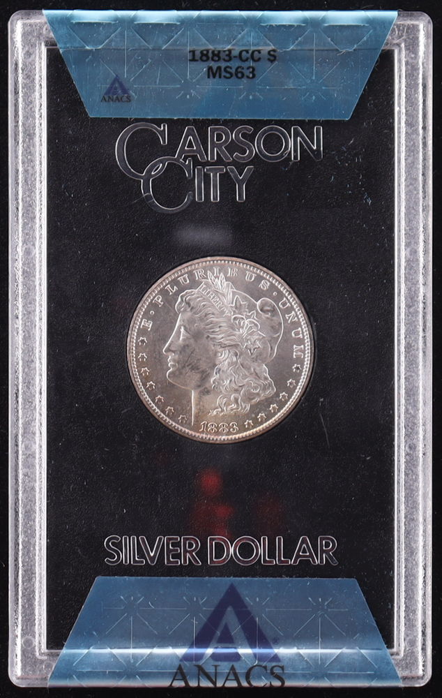 1883-CC Morgan Silver $1 Dollar GSA Hoard (ANACS MS63) at PristineAuction.com 1883-CC Morgan Silver $1 Dollar GSA Hoard (ANACS MS63) at PristineAuction.com