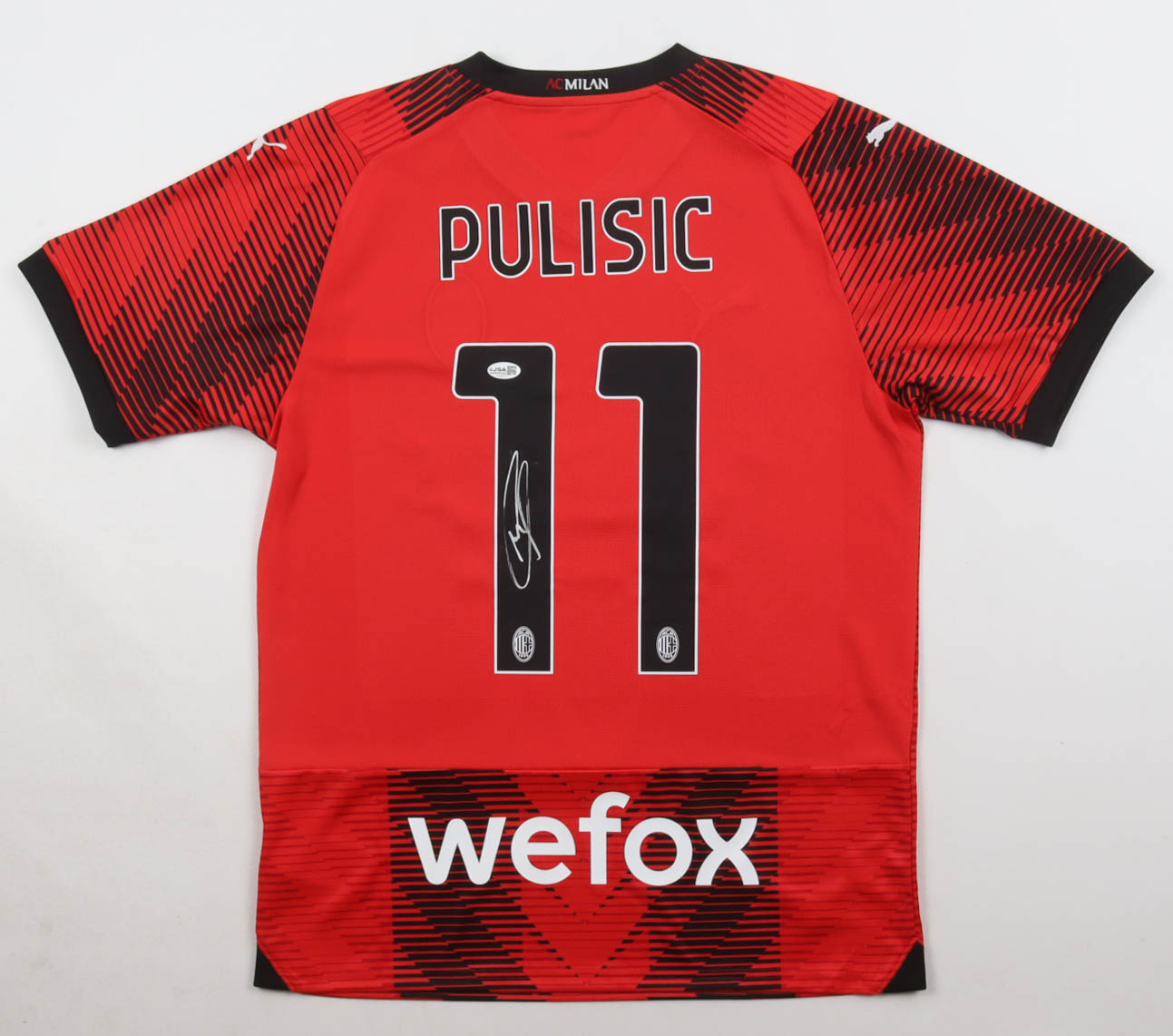 Christian Pulisic Signed AC Milan Puma Authentic Jersey (JSA) at PristineAuction.com Christian Pulisic Signed AC Milan Puma Authentic Jersey (JSA) at PristineAuction.com