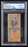 Nolan Ryan Signed 1969 Baseball Ticket New York Mets at Shea Stadium (PSA | Auto Grade 10) at PristineAuction.com