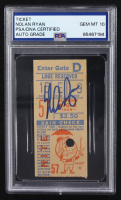 Nolan Ryan Signed 1969 Baseball Ticket New York Mets at Shea Stadium (PSA | Auto Grade 10) at PristineAuction.com
