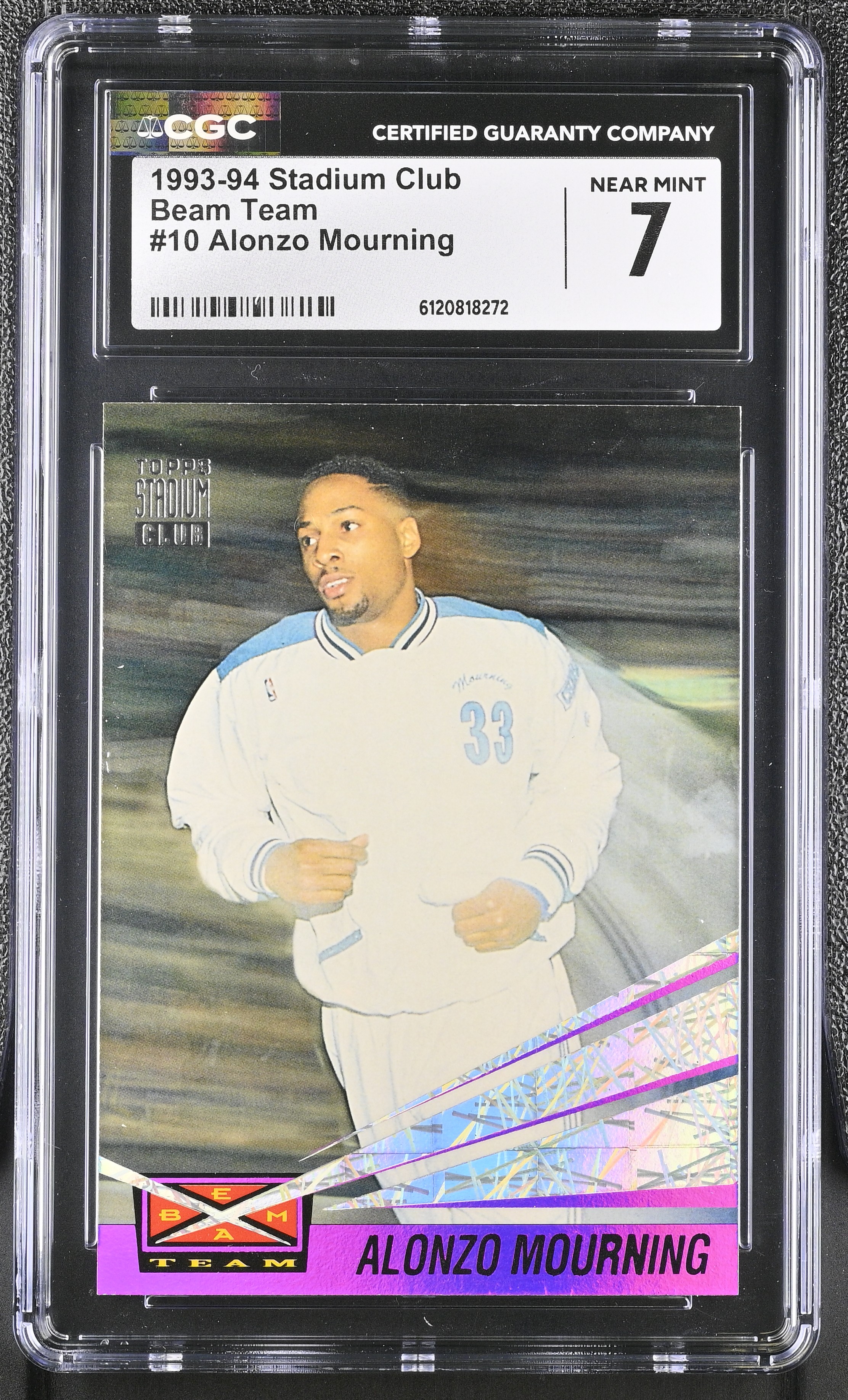 Alonzo Mourning 1993-94 Stadium Club Beam Team #10 (CGC 7) at PristineAuction.com Alonzo Mourning 1993-94 Stadium Club Beam Team #10 (CGC 7) at PristineAuction.com