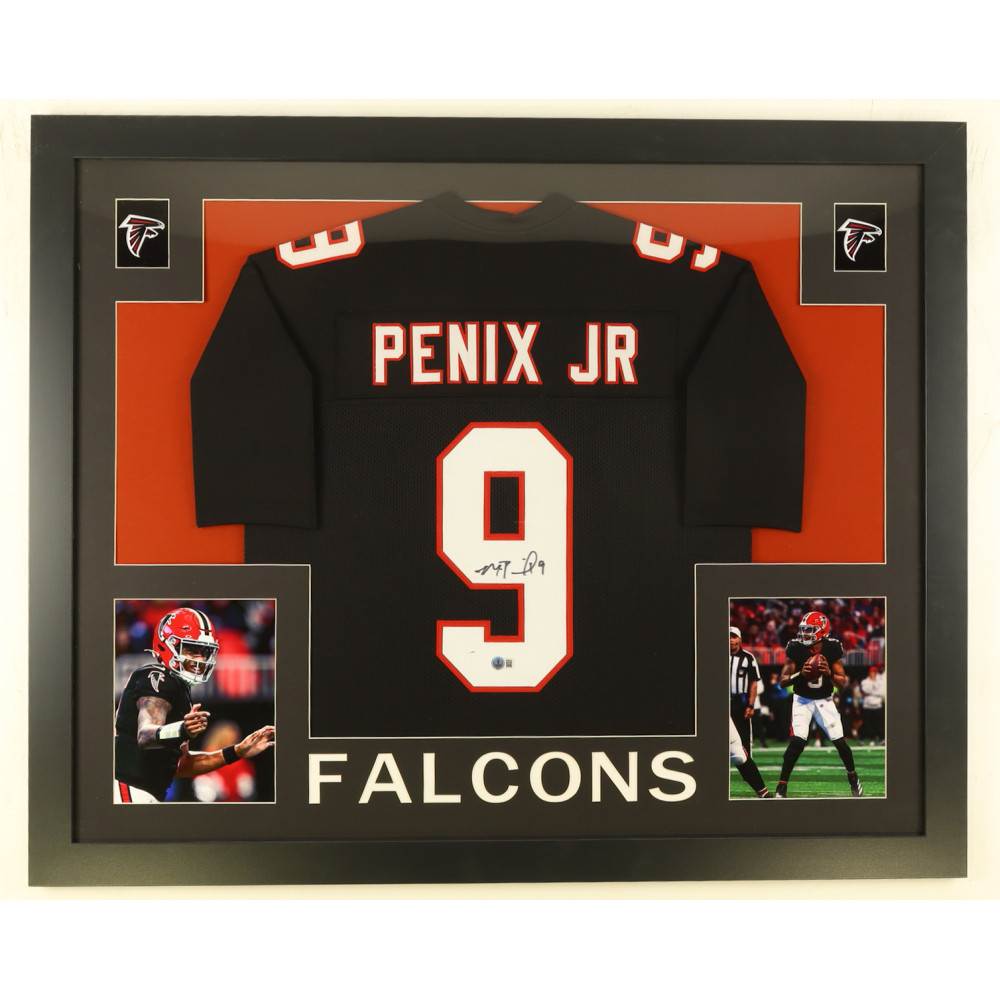 Michael Penix Jr. Signed Custom Framed Jersey Display (Beckett) at PristineAuction.com