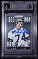 Bob Lilly Signed 2013 Panini Prizm Decade Dominance #3 (BGS) at PristineAuction.com