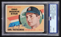 Carl Yastrzemski Signed 1960 Topps #148 RC (PSA | Auto Grade 9) at PristineAuction.com