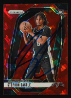 Stephon Castle Signed 2024-25 Panini Prizm #234 Red Ice RC (JSA) at PristineAuction.com