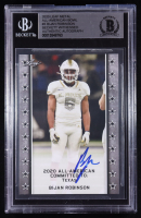 Bijan Robinson Signed 2020 Leaf Metal All-American Bowl #3 RC (BGS) at PristineAuction.com