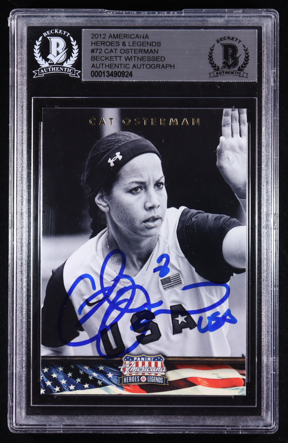 Cat Osterman Signed 2012 Americana Heroes & Legends #72 (BGS) at PristineAuction.com Cat Osterman Signed 2012 Americana Heroes & Legends #72 (BGS) at PristineAuction.com