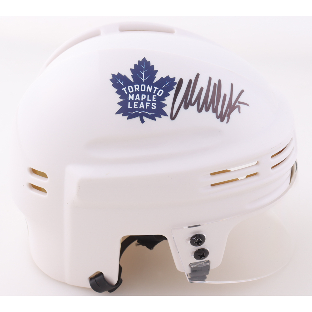 Wendel Clark Signed Maple Leafs Mini Helmet (JSA) at PristineAuction.com