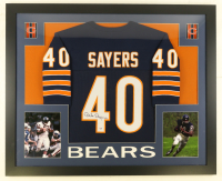Gale Sayers Signed Custom Framed Jersey Display (PSA) at PristineAuction.com