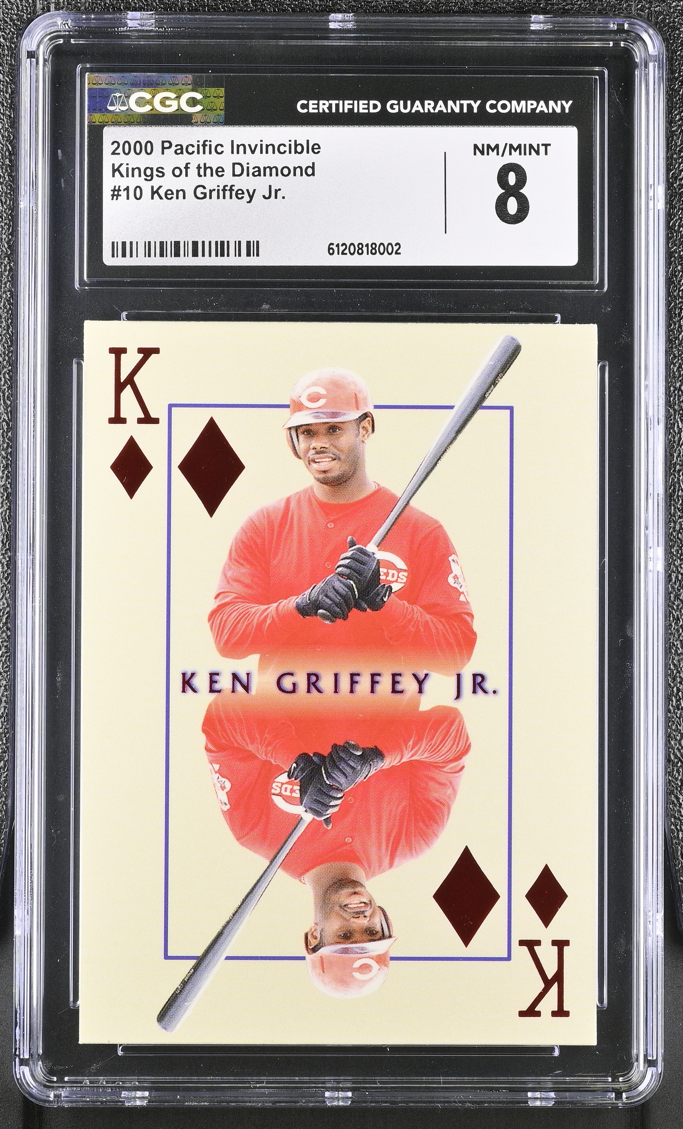 Ken Griffey Jr. 2000 Pacific Invincible Kings Of The Diamond #10 (CGC 8) at PristineAuction.com Ken Griffey Jr. 2000 Pacific Invincible Kings Of The Diamond #10 (CGC 8) at PristineAuction.com