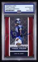 Vince Young Signed 2007 Topps Finest Moments #VY9 RC #180/899 (PSA) at PristineAuction.com