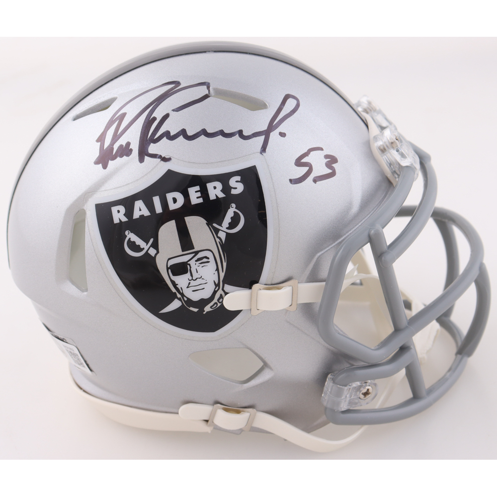Bill Romanowski Signed Raiders Speed Mini Helmet (Beckett) at PristineAuction.com