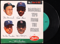 Vintage 1962 "How To Bat No.1" Mars 1/3 RPM Vinyl Record with Ernie Banks, Stan Musial, and Duke Snider Full Original Sleeve at PristineAuction.com