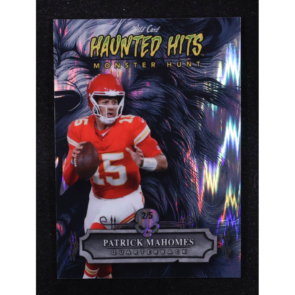 Patrick Mahomes II 2024 Wild Card Haunted Hits Monster Hunt Werewolf Shock #HHWW-PM #2/5 at PristineAuction.com