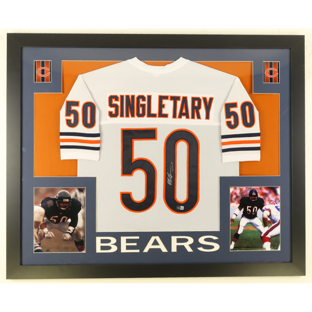 Mike Singletary Signed Custom Framed Jersey Display (Beckett) at PristineAuction.com