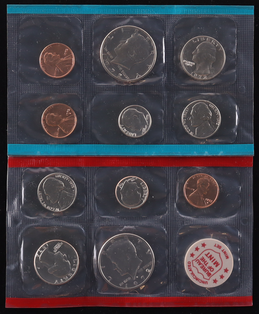 1972 United States Mint Uncirculated Set of (11) Coins at PristineAuction.com 1972 United States Mint Uncirculated Set of (11) Coins at PristineAuction.com