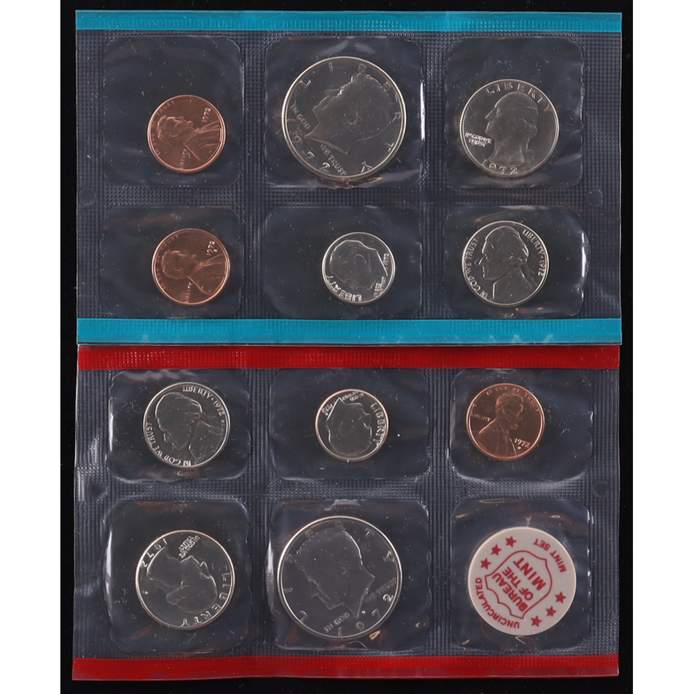 1972 United States Mint Uncirculated Set of (11) Coins at PristineAuction.com