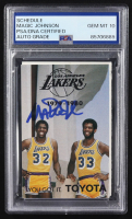 Magic Johnson Signed 1979-80 Los Angeles Lakers Schedule (PSA | Auto Grade 10) at PristineAuction.com